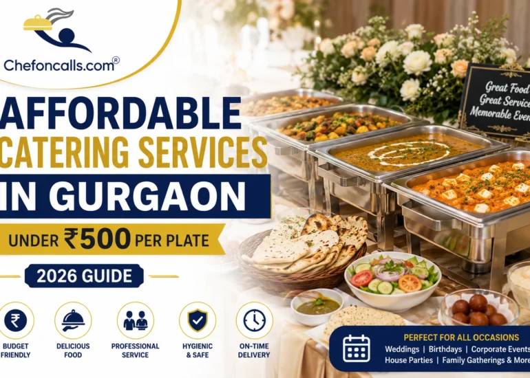 Affordable Catering Services in Gurgaon Under ₹500 Per Plate – 2026 Guide